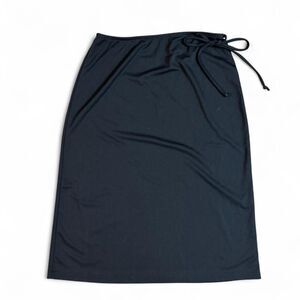 Y2K A.Byer Black vintage midi skirt with‎ drawstring waist